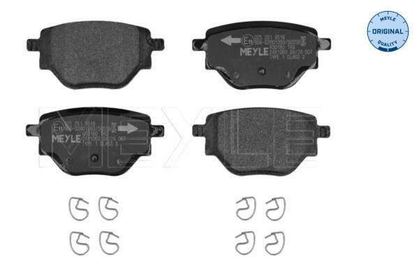 Meyle 025 261 9518 - Brzdové platničky -