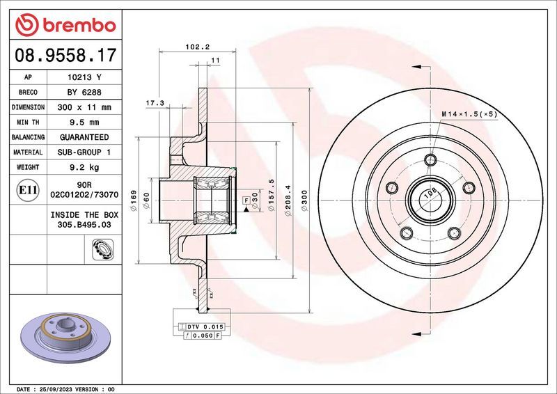 Brembo 08.9558.17