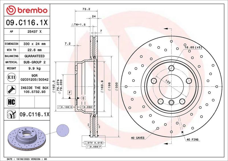 Brembo 09.C116.1X