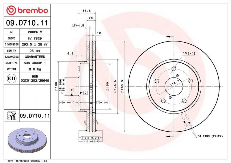 Brembo 09.D710.11