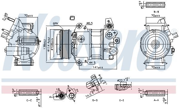 Nissens 890786 - Kompresor -