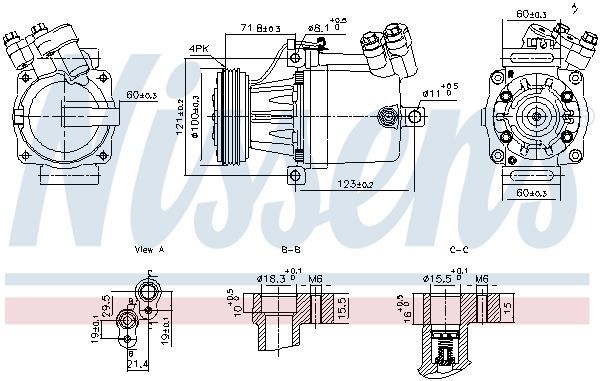 Nissens 890950 - Kompresor -