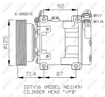 NRF 32267 - Kompresor -