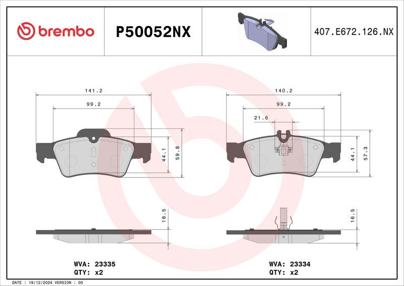Brembo P50052NX