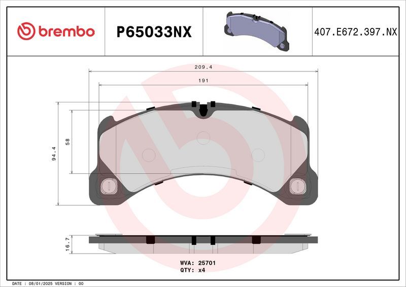 Brembo P65033NX