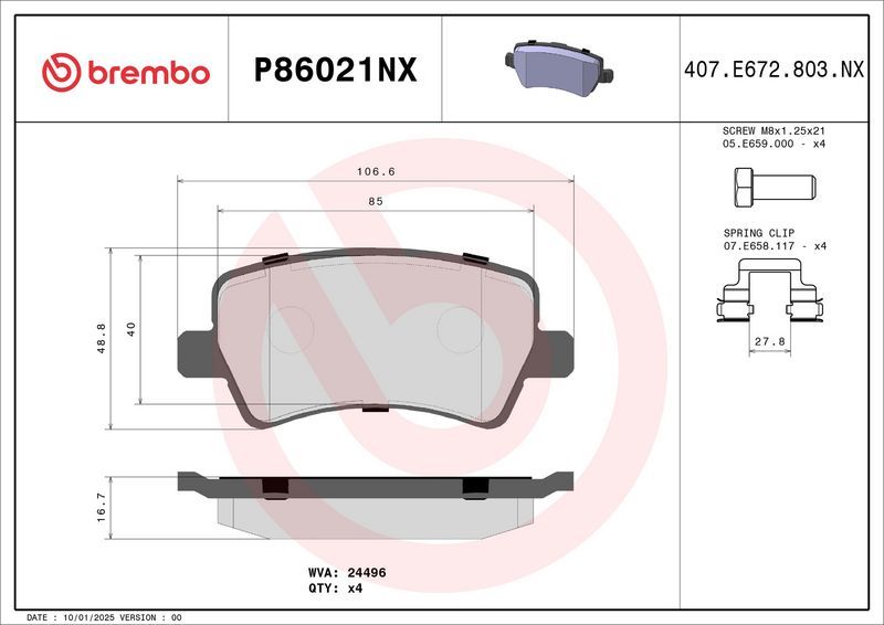 Brembo P86021NX