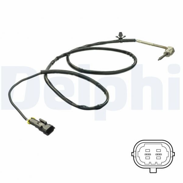 Delphi TS30163 - Snímač teploty výfukových plynov -