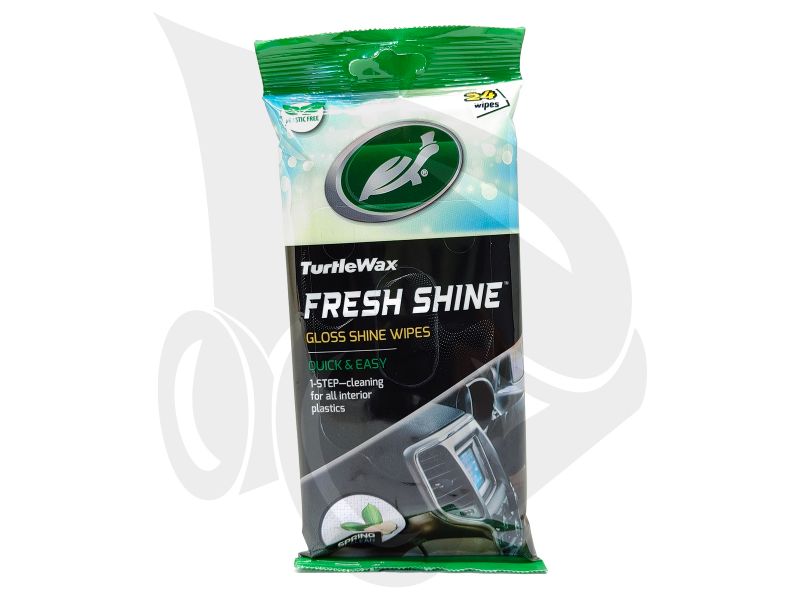 Turtle Wax Fresh Shine Spring Fresh Gloss Wipes, 24ks