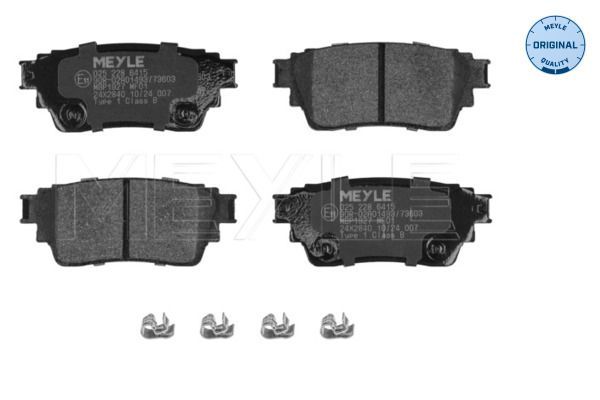 Meyle 025 228 6415 - Brzdové platničky -