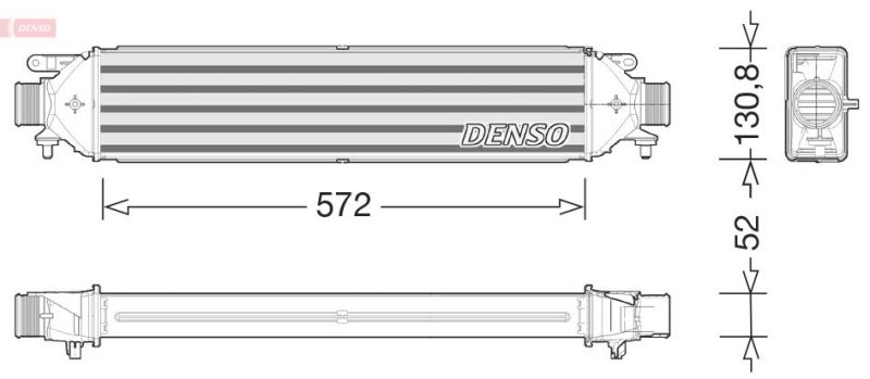 Denso DIT09122 - Chladič plniaceho vzduchu -
