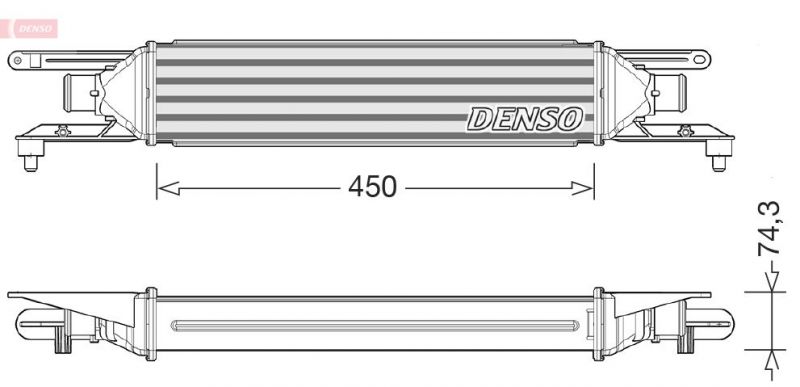 Denso DIT09104 - Chladič plniaceho vzduchu -