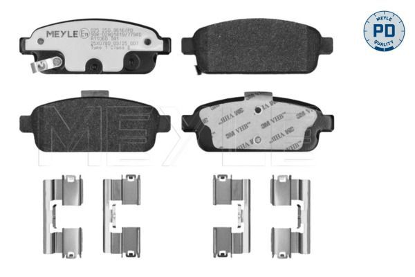 Meyle 025 250 9616/PD - Brzdové platničky -