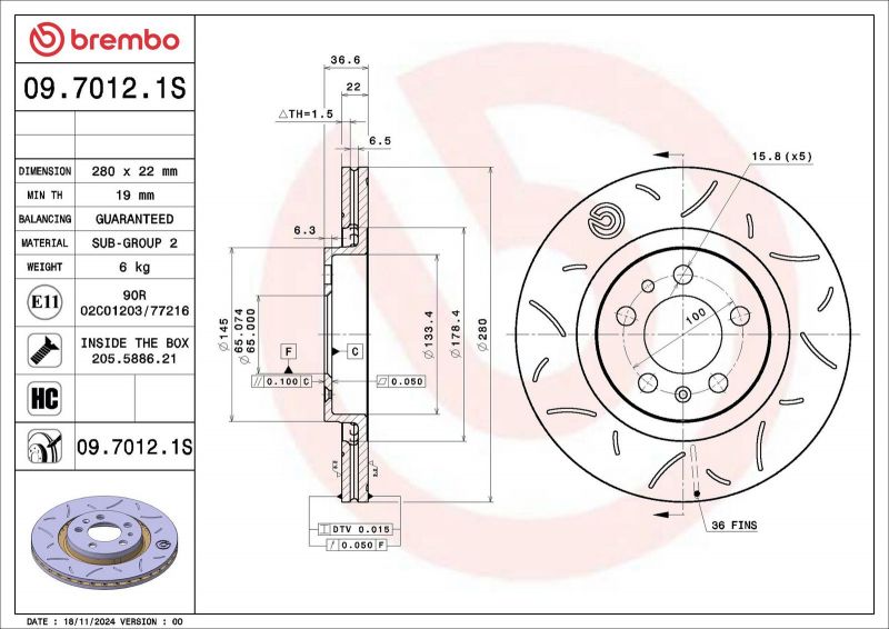 Brembo 09.7012.1S