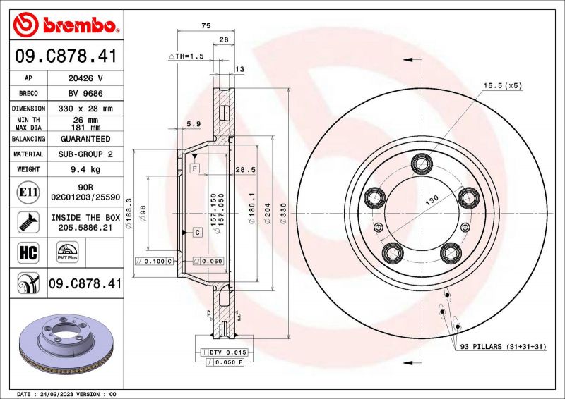 Brembo 09.C878.41