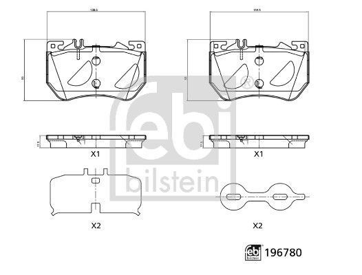 Febi 196780 - Brzdové platničky -