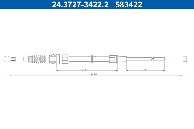 ATE 24.3727-3422.2 - Brzdové lano -