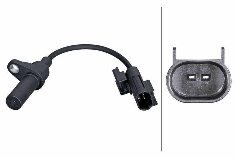 Hella 6PU 358 381-631 - Snímač generátor impulzov, kľukový hriadeľ -