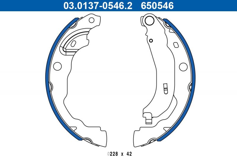 ATE 03.0137-0546.2 - Brzdové čeľuste -