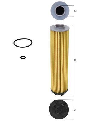 Knecht OX 1340D - Olejový filter -