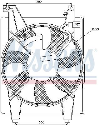 Nissens 85088 - Ventilátor motora -