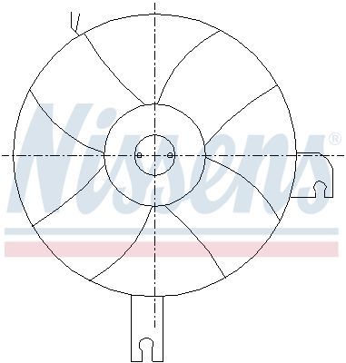 Nissens 85096 - Ventilátor motora -