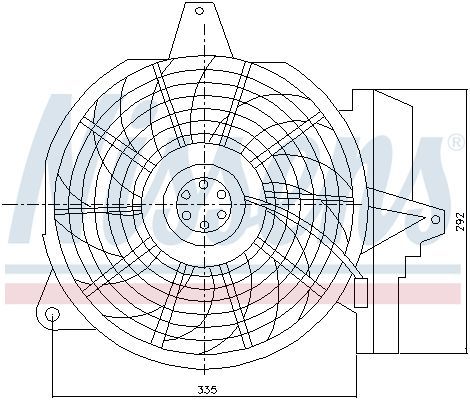 Nissens 85266 - Ventilátor motora -