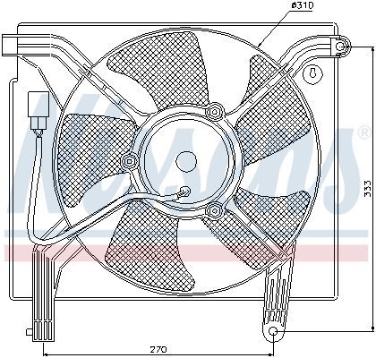Nissens 85361 - Ventilátor motora -