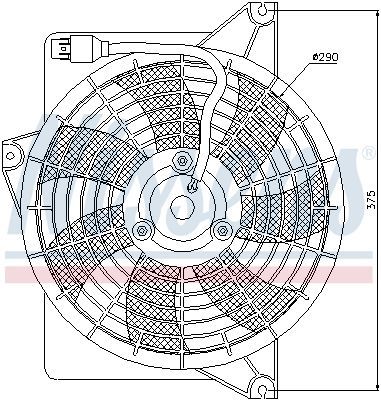 Nissens 85371 - Ventilátor motora -