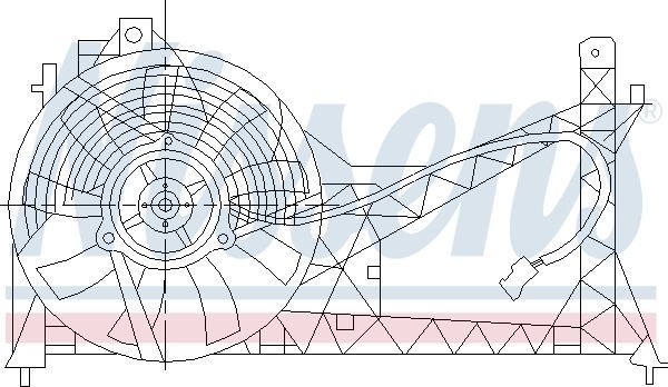 Nissens 85445 - Ventilátor motora -