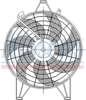 Nissens 85531 - Ventilátor motora -