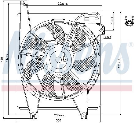 Nissens 85623 - Ventilátor motora -