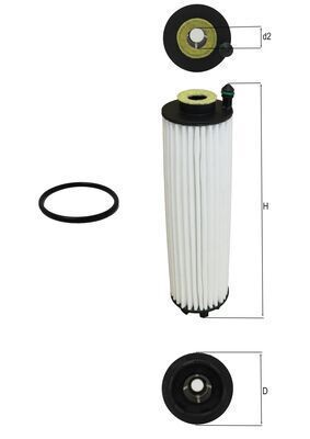 Knecht OX 1366D - Olejový filter -
