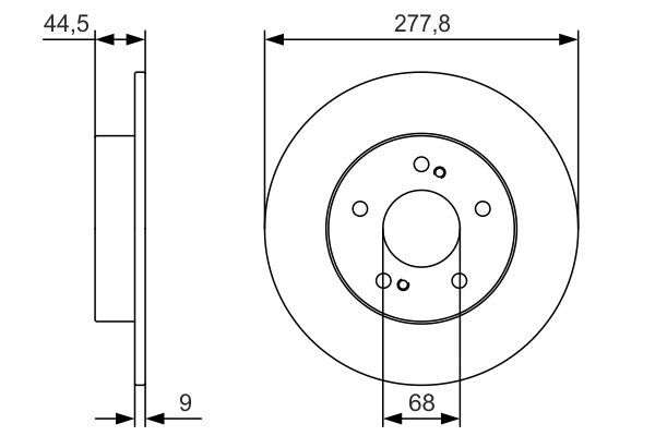 Bosch 0 986 479 T86 - Brzdový kotúč -