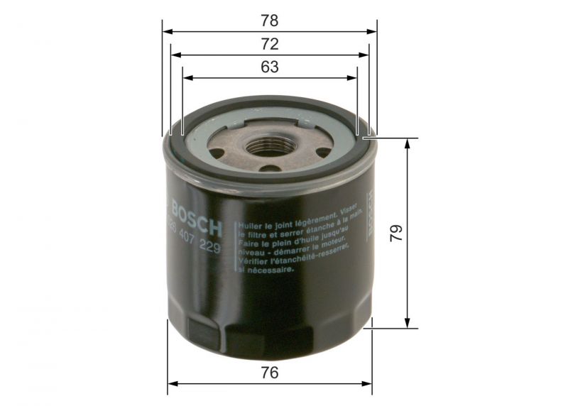 Bosch F 026 407 229 - Olejový filter -