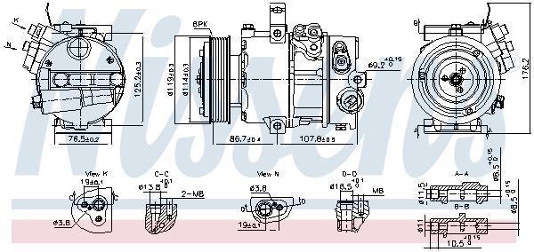 Nissens 890751 - Kompresor -