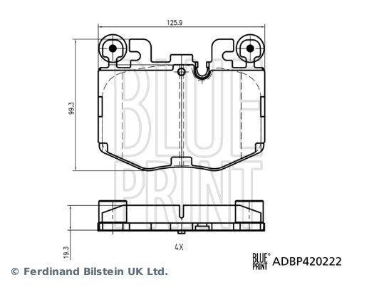 Blue Print ADBP420222 - Brzdové platničky -