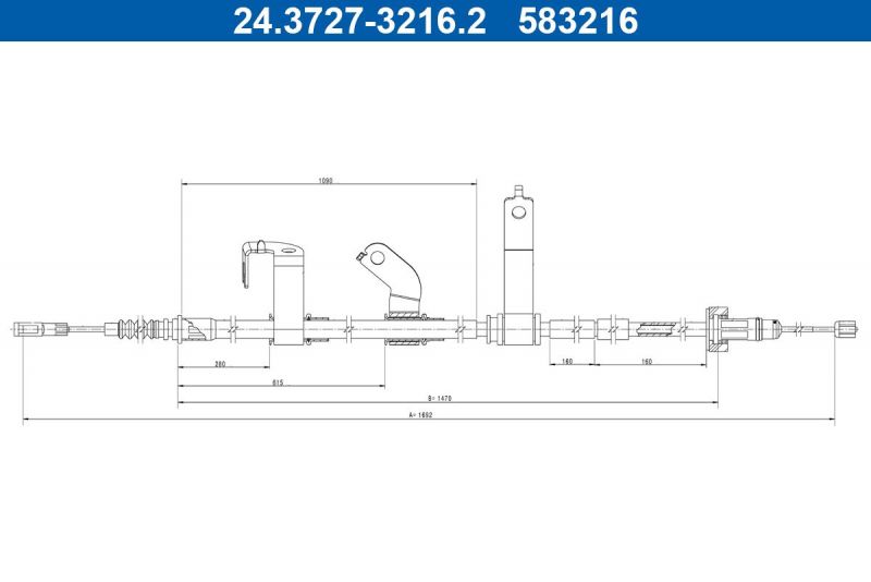ATE 24.3727-3216.2 - Brzdové lano -