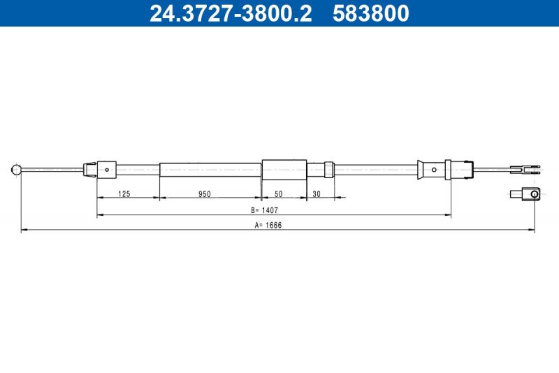 ATE 24.3727-3800.2 - Brzdové lano -