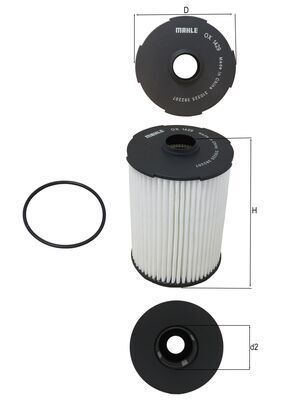 Knecht OX 1429D - Olejový filter -