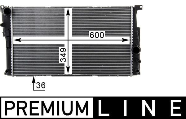 Mahle CR 1725 000P - Chladič vody -