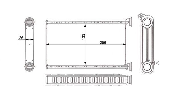 Mahle AH 377 000S - Výmenník tepla vnútorného kúrenia -