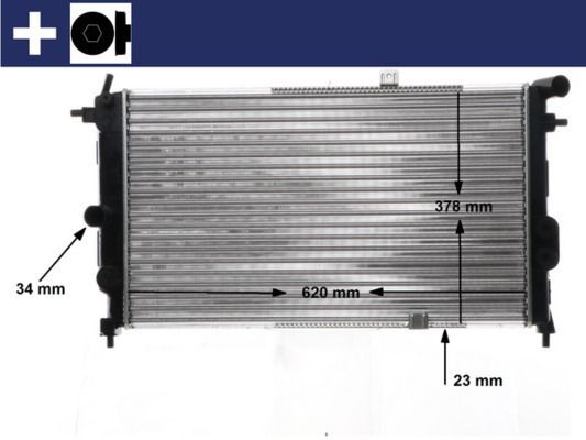 Mahle CR 438 000S - Chladič vody -