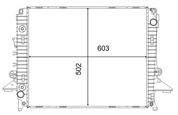 Mahle CR 2577 000S - Chladič vody -