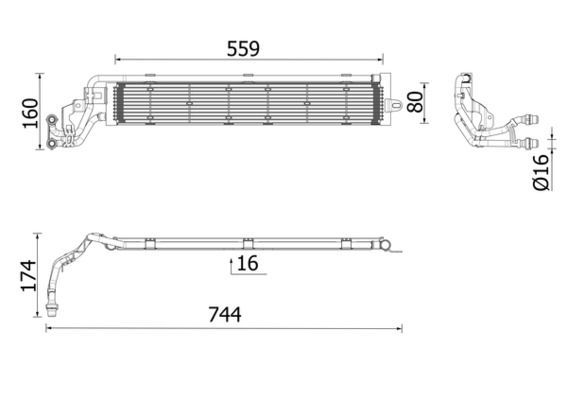 Mahle CR 2697 000P - Chladič vody -