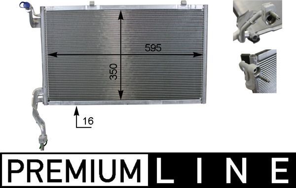 Mahle AC 10 000P - Kondenzátor -
