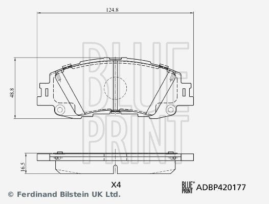 Blue Print ADBP420177 - Brzdové platničky -