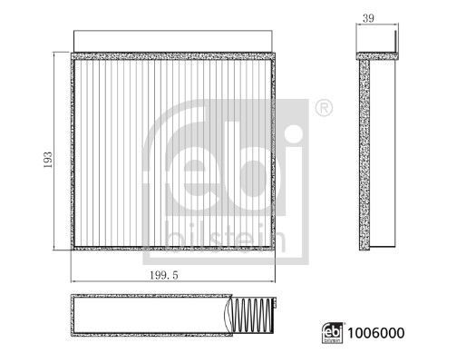 Febi 1006000 - Peľový filter -
