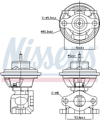 Nissens 98479 - Ventil AGR/EGR -