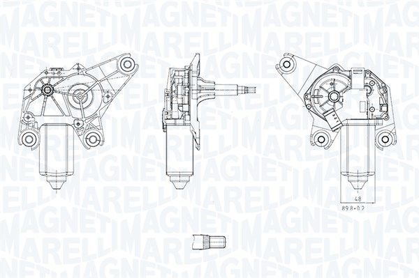 Magneti Marelli 064071600010 - Motor stieračov -