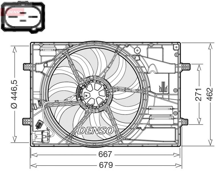 Denso DER32018 - Ventilátor motora -